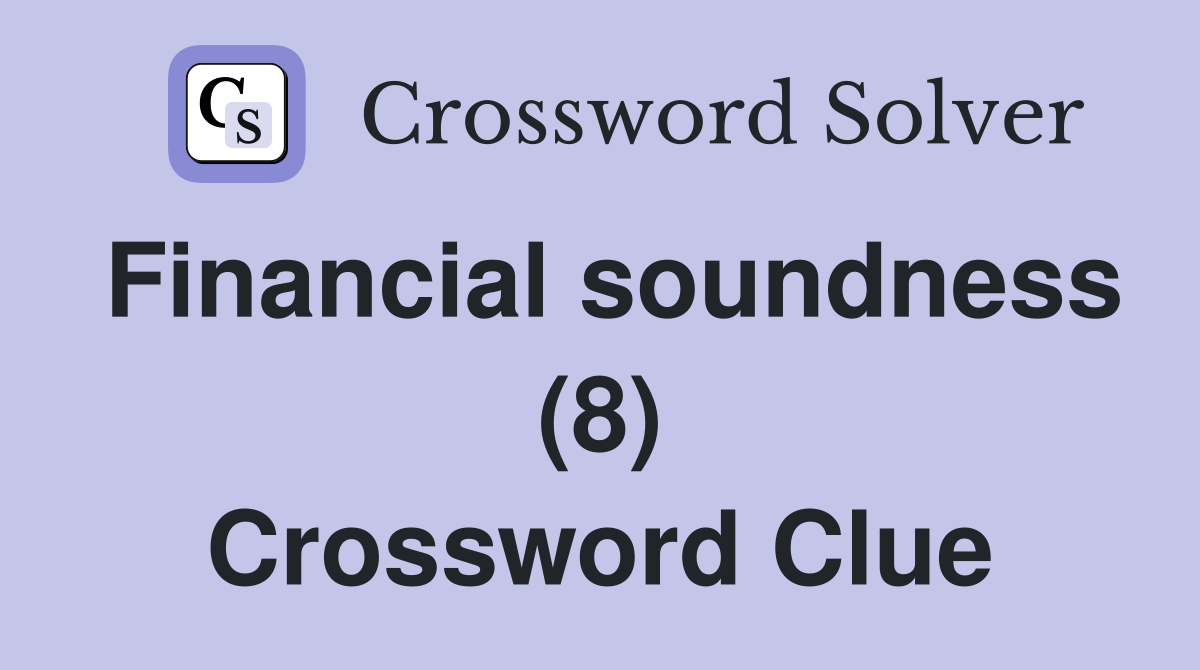 soundness of mind crossword clue